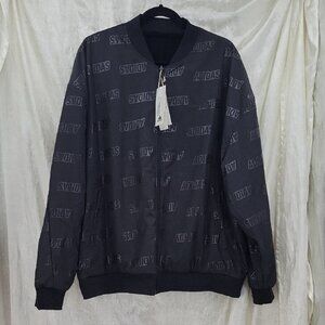 Adidas Embossed Reversible Jacket Oversized Men's Size Medium